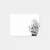 Praat met de hand post-it® notes (Voorkant)