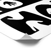 Praat met de hand poster (Hoek)