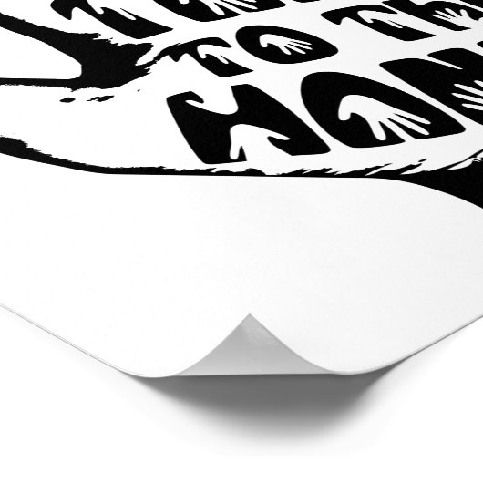 Praat met de hand poster (Hoek)