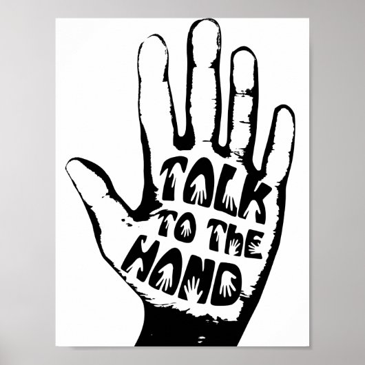 Praat met de hand poster (Voorkant)