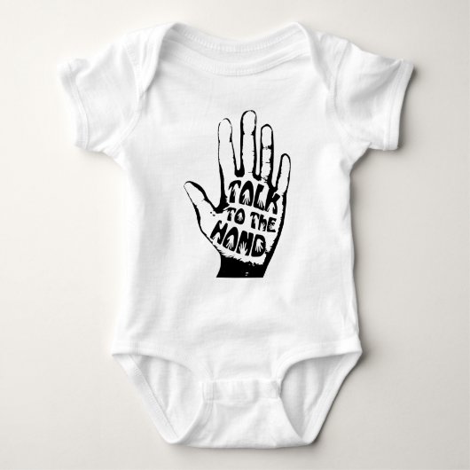 Praat met de hand romper (Voorkant)