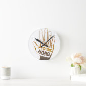 Praat met de hand ronde klok (Huis)