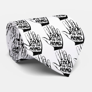 Praat met de hand stropdas