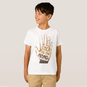 Praat met de hand t-shirt (Voorkant volledig)
