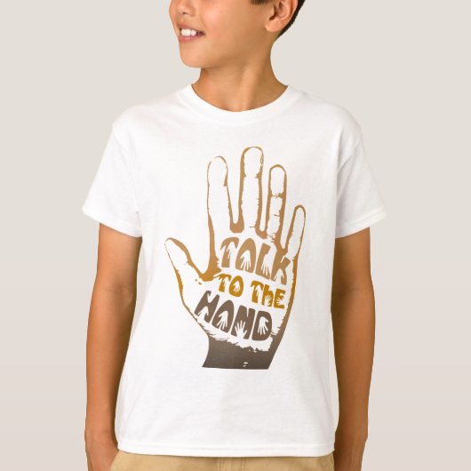 Praat met de hand t-shirt (Voorkant)