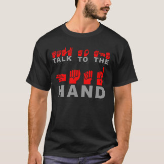 Praat met de hand t-shirt