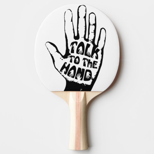 Praat met de hand tafeltennisbatje (Voorkant)