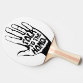 Praat met de hand tafeltennisbatje (Zijkant)