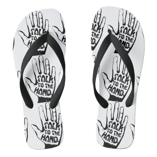 Praat met de hand teenslippers (Voetbed)