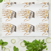 Praat met de hand theedoek (Gevouwen)