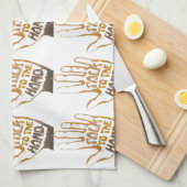 Praat met de hand theedoek (Quarter Fold)