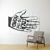 Praat met de hand wandkleed (In Situ (horizontaal))