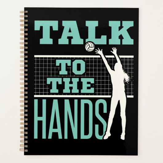 Praat met de Hands Volleyball Player Blocker Planner (Voorkant)