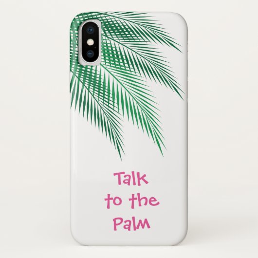 Praat met de Palm iPhone Case (Achterkant)