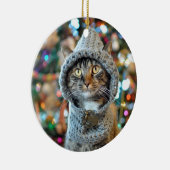 Praat met de Paw 2015-kerstversiering (ontwerp 1) Keramisch Ornament (Rechts)