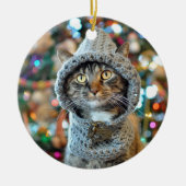 Praat met de Paw 2015-kerstversiering (ontwerp 1) Keramisch Ornament (Voorkant)