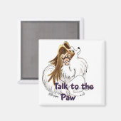 Praat met de Paw Magnet Magneet (Voorkant / Achterkant)