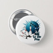 Praat met de pinnen ronde button 5,7 cm (Voorkant /achterkant)