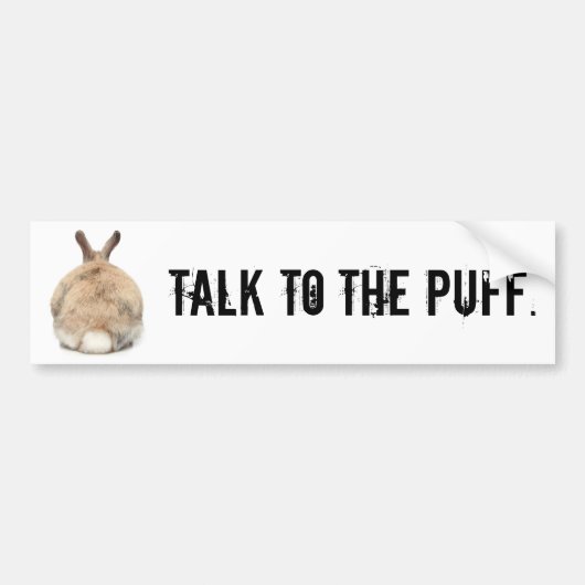 Praat met de Puff! Bumpersticker (Voorkant)