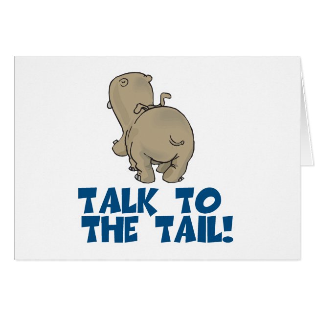 Praat met de Tail Hippo (Voorkant Horizontaal)