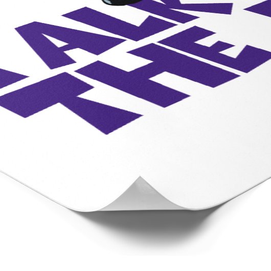 Praat met de Tail-Zebra Poster (Hoek)