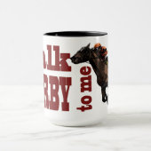 Praat met Derby voor me cadeautjes en romans Mok (Midden)