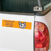 Praat met je kat over katje bumpersticker (Op Truck)
