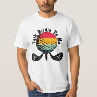 Praat met me over birdie t-shirt
