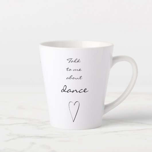 Praat met me over Dance. Mooie Mok voor dansers (Rechts)