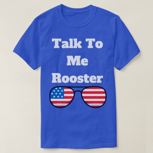 praat met mij haan t-shirt (Design voorkant)