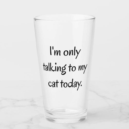 Praat met mijn kat glas (Voorkant)