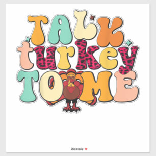 Praat met Turkije over de grappige Thanksgiving op Sticker