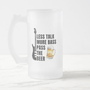 PRAAT MINDER MEER BASS GEefT HET BIER DOOR Matglas Bierpul
