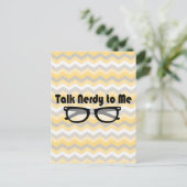 Praat Nerdy tegen me Briefkaart (Staand voorkant)