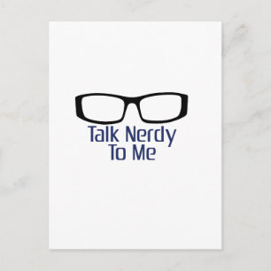 Praat Nerdy tegen me Briefkaart