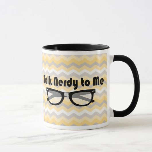 Praat Nerdy tegen me Geek Love Mok (Rechts)