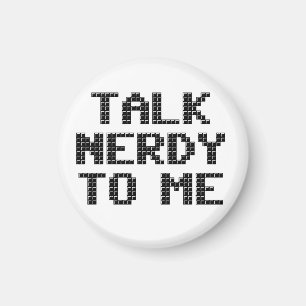 Praat Nerdy tegen me Pixelated Magnet Magneet