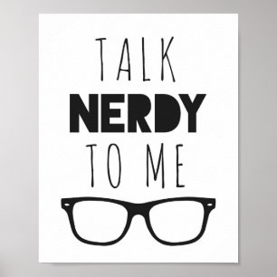 Praat Nerdy tegen me. Poster
