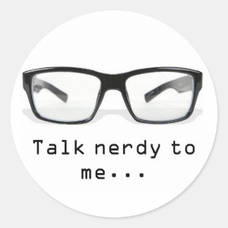 "Praat Nerdy tegen me..." Ronde Sticker