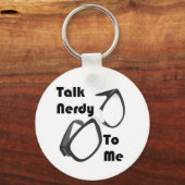 Praat Nerdy tegen me. Sleutelhanger (Voorkant)