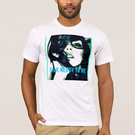 Praat Nerdy tegen me T-shirt (Voorkant)