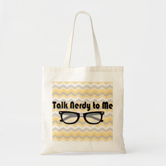 Praat Nerdy tegen me Tote Bag (Voorkant)