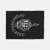 Praat Niet Met Me Als Ik Overstuur Ben - Voorzijde Fleece Deken (Voorkant (Horizontaal))
