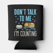 Praat niet met me, ik tel de apotheker. blikjeskoeler (Achterkant)