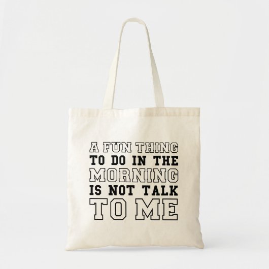 Praat niet met mij tote bag (Voorkant)