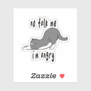 praat niet tegen me,meme,kat,kitten,verdrietige ka sticker