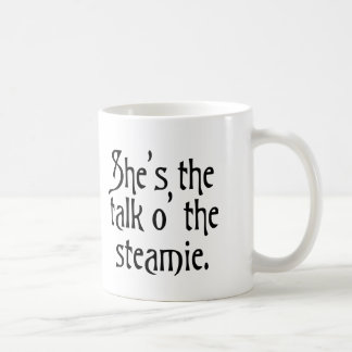 Praat over de vreemde humor van steamie glasgow in koffiemok