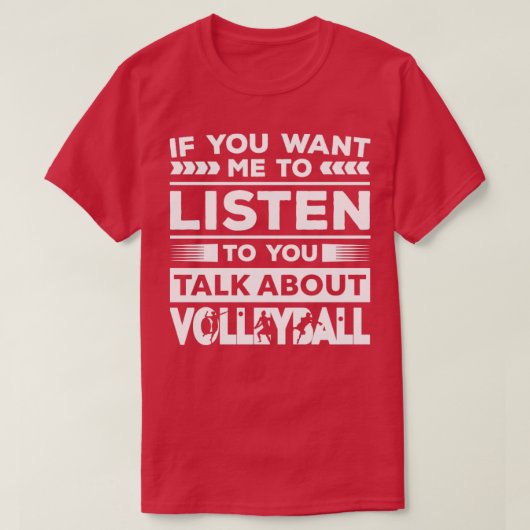 Praat over Volleyball T-shirt (Design voorkant)