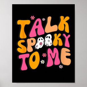 Praat Spooky met mij Kostuum Halloween Matching Fa Poster