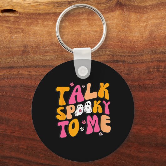 Praat Spooky met mij Kostuum Halloween Matching Fa Sleutelhanger (Voorkant)